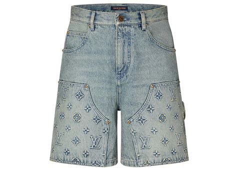 louis vuitton jean shorts mens|louis vuitton reflective shorts.